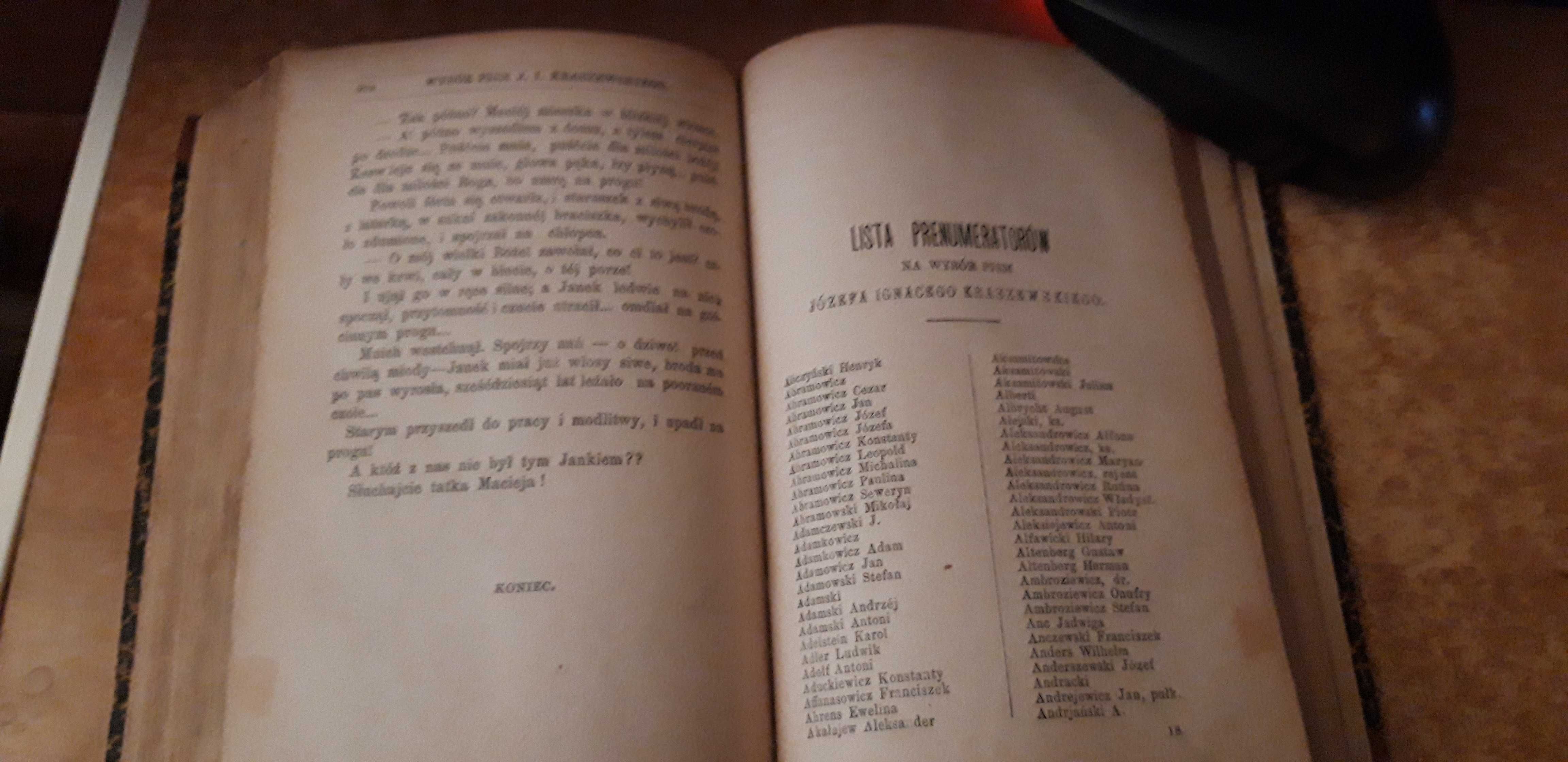 Łza w Niebie i Podróż do Miasteczk-Kraszewski-wyd.1 z 1879r.,psk.