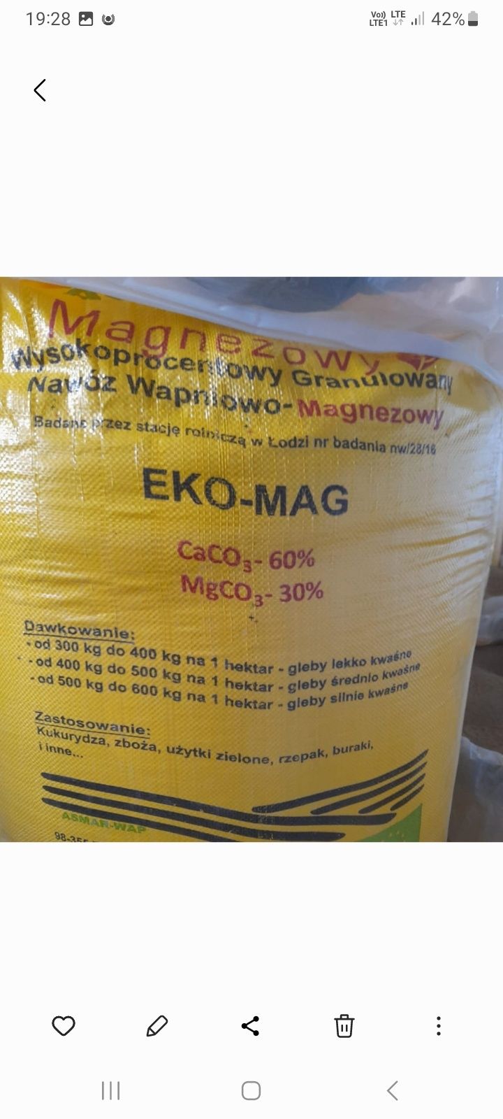 Nawóz Wapniowy granulowany
