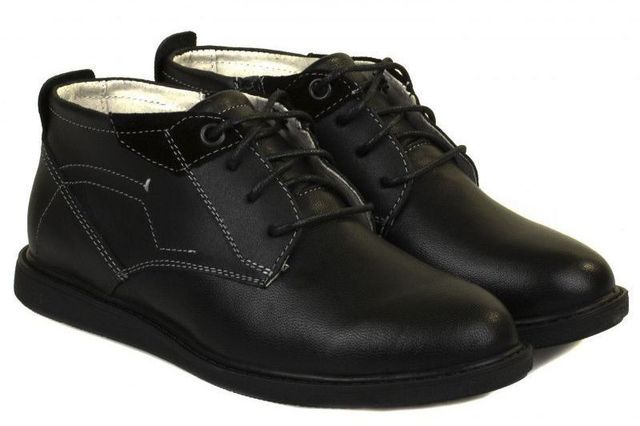 Демисезонные кожаные ботинки Braska для мальчика, 31 р., черевики