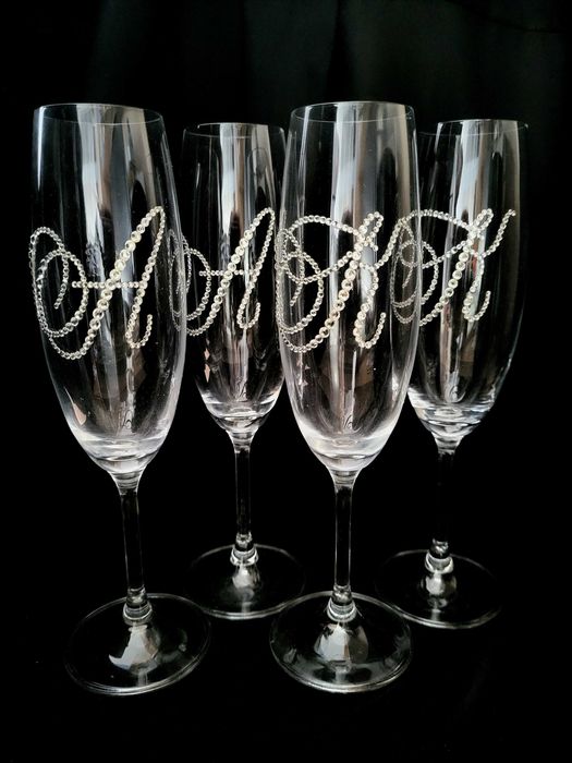 Весільні келихи (свадебные бокали)