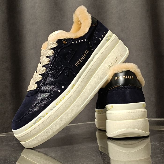 Жіночі хутрові кросівки Premiata Micol