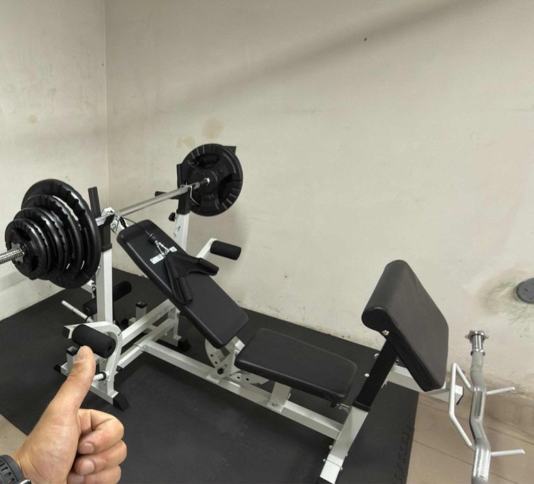 Ławka do ćwiczeń / wielofunkcyjny zestaw  BEZ OBCIAZENIA!