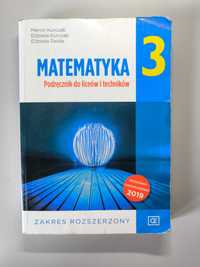 Matematyka 3 - Podręcznik do liceum. Zakres rozszerzony. Pazdro