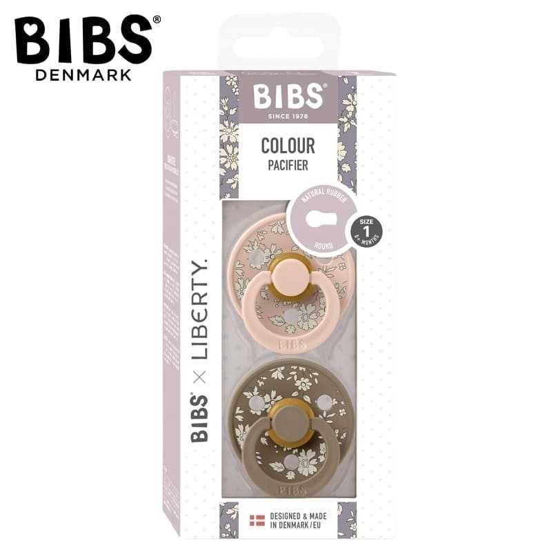 Smoczki kauczukowe BIBS LIBERTY COLOUR Capel Blush 0-6 miesięcy