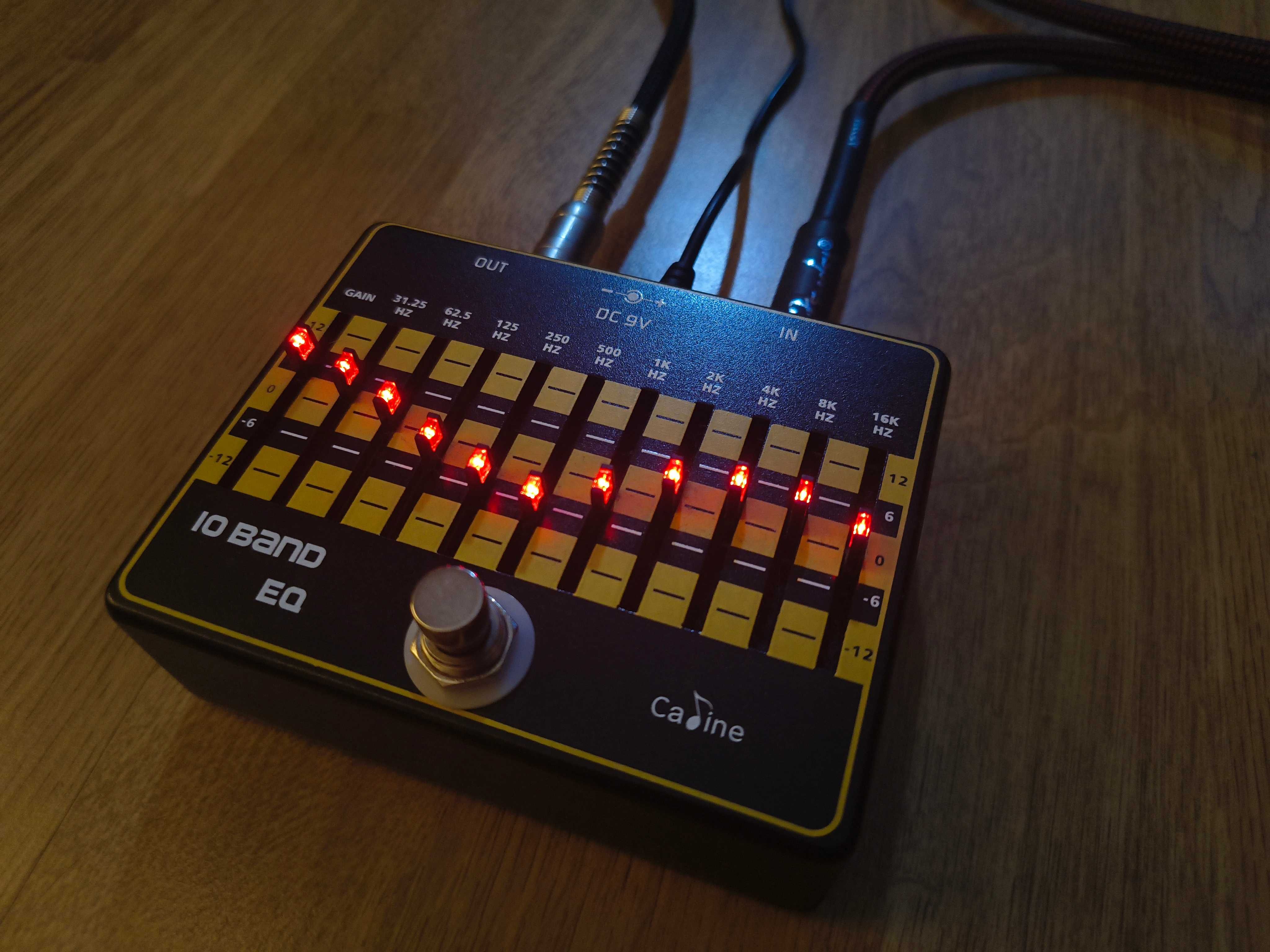Caline CP-24, 10-pasmowy equalizer gitarowy, EQ