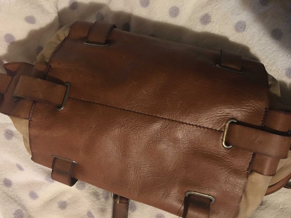 Mala Diesel vintage de cabedal