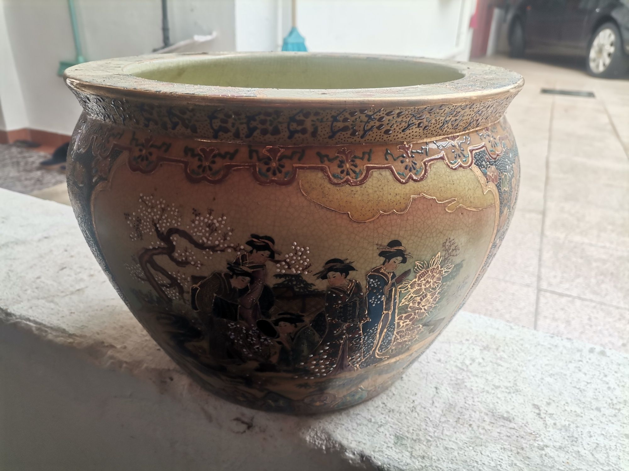 Vaso com pintura original chinesa