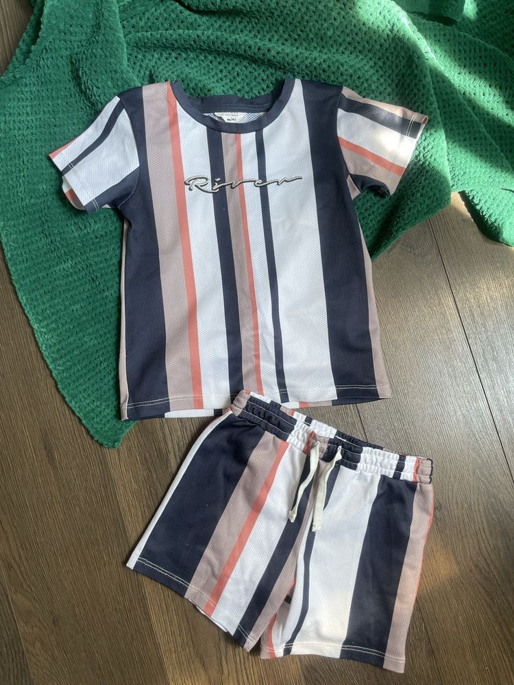 Шорти футболка костюм river island спортивний повсякденний 4-5 р