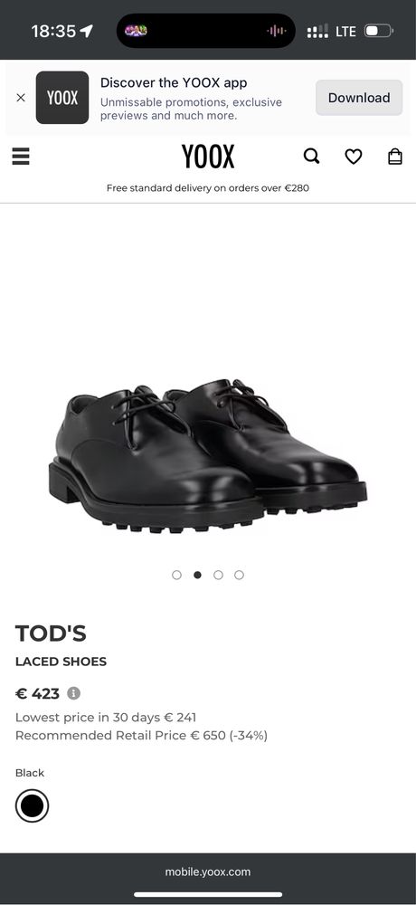 Туфлі Tod’s (41-41,5 р., paraboot)