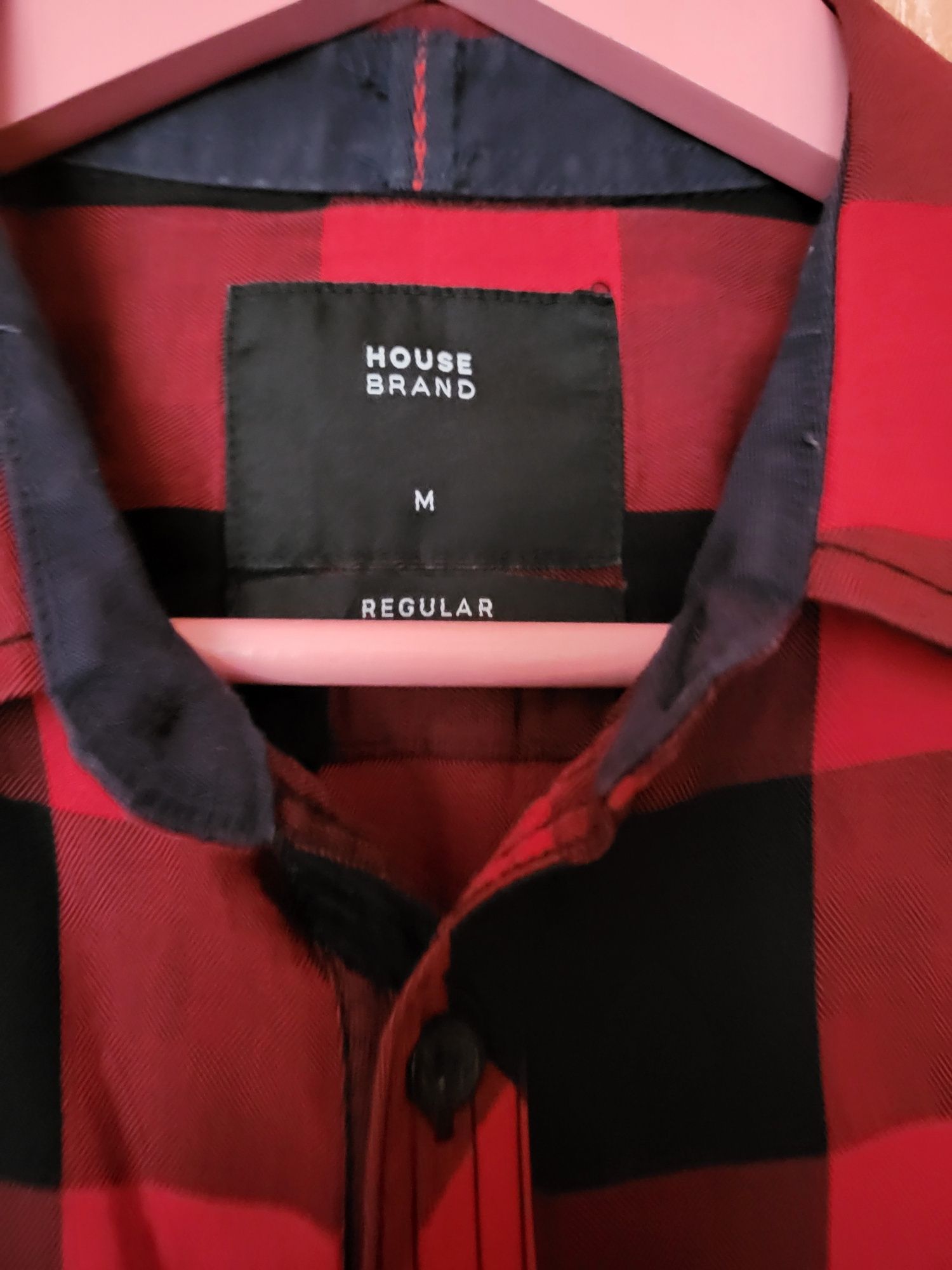 Рубашка клетка коттон. бред House brand M