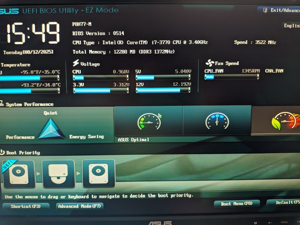 PC i7-3770 + 12GB DDR3 + SSD 240GB + HDD 1TB + Monitor + Teclado Rato
