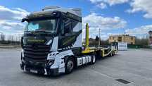Mercedes-Benz Actros 1842 + naczepa Aksolyu 6  krajowy, stan bardzo dobry.