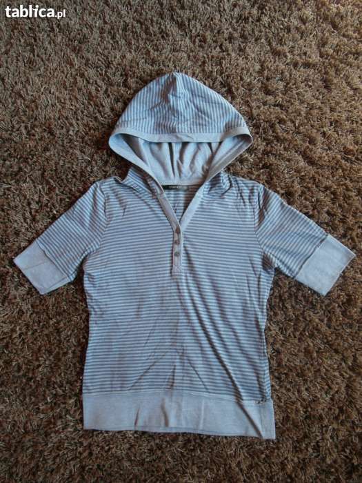 Bluzka w paski z kapturem, Cropp, rozmiar S