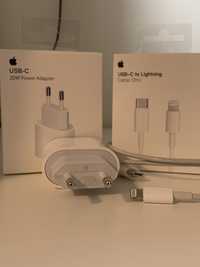 Pack apple adaptador 20W USB-C + 2M cabo USB-C para ligthning