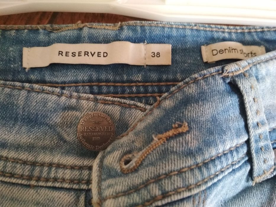 Spodenki krótkie, jeansowe Reserved