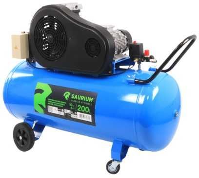 Compressor de Ar de Correias, 200L, 4hp, 10Bar, Trifásico