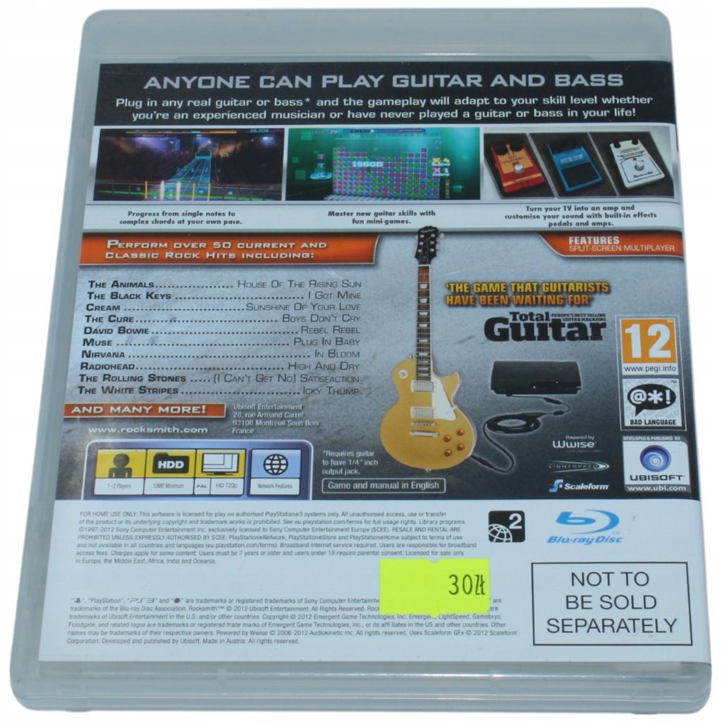 Rocksmith PlayStation 3 PS3