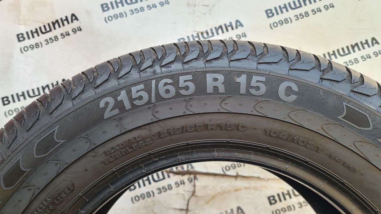 Шини 215/65 R 15C Continental Vanco 2. Літо пара. Колеса склад.
