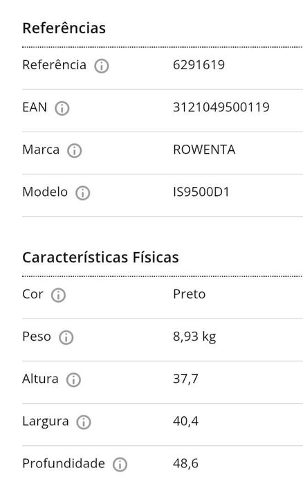 Ferro a vapor vertical Rowenta Expert Precision 1800W