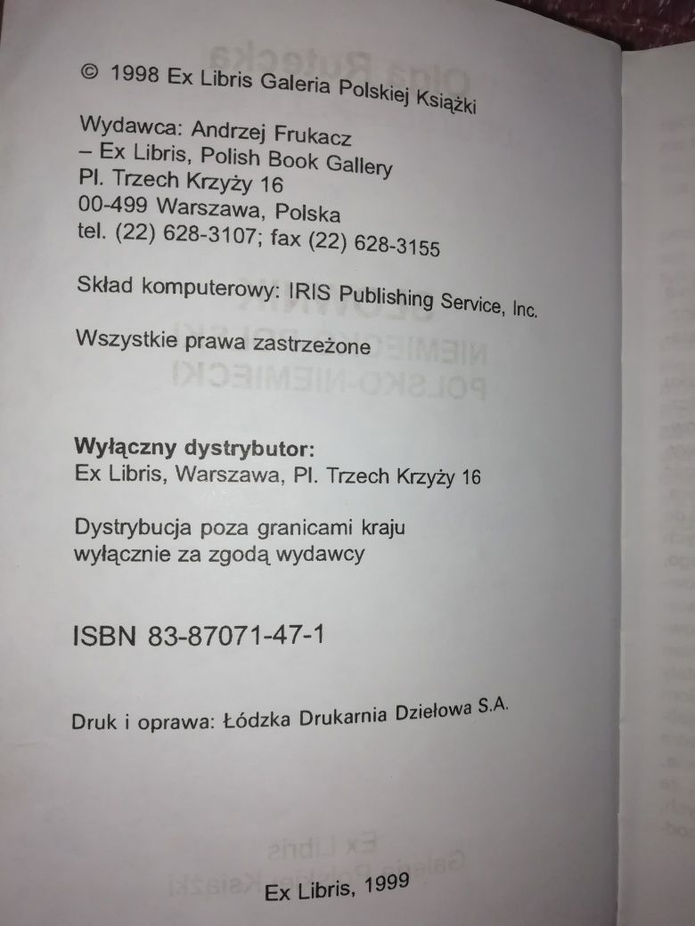 Okazja!! Uszanowany Słownik Polsko Niemiecki.