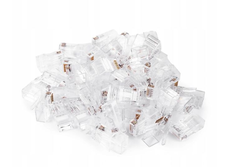 tv39 wtyki rj45 50x końcówka końcówki wtyk rj 45 rj-45 do kabla