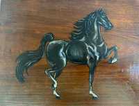 Quadro de Madeira Cavalo Preto