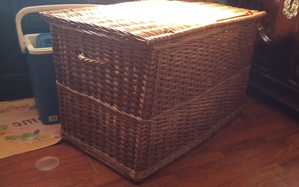 Baú em vime para arrumação