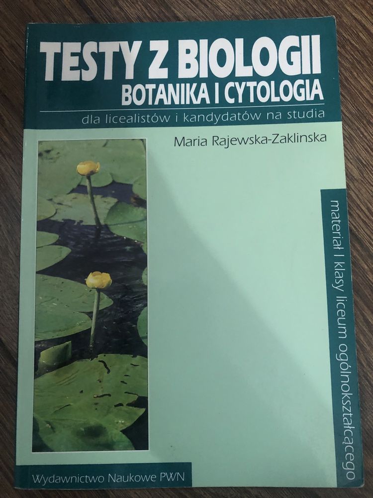 Testy z biologii Botanika i Cytologia
