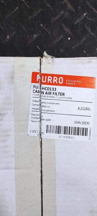 Filtr kabinowy John Deere AL212841