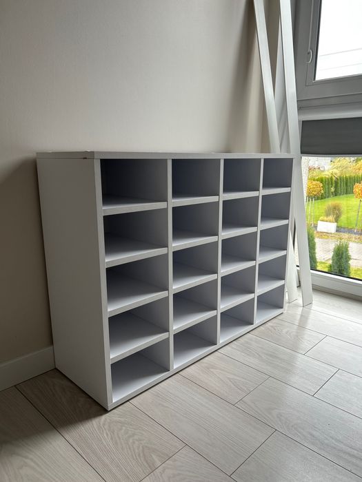 Regał, szafka na buty biała