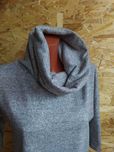 Szary melanż sweter golf oversize Reserved  XS