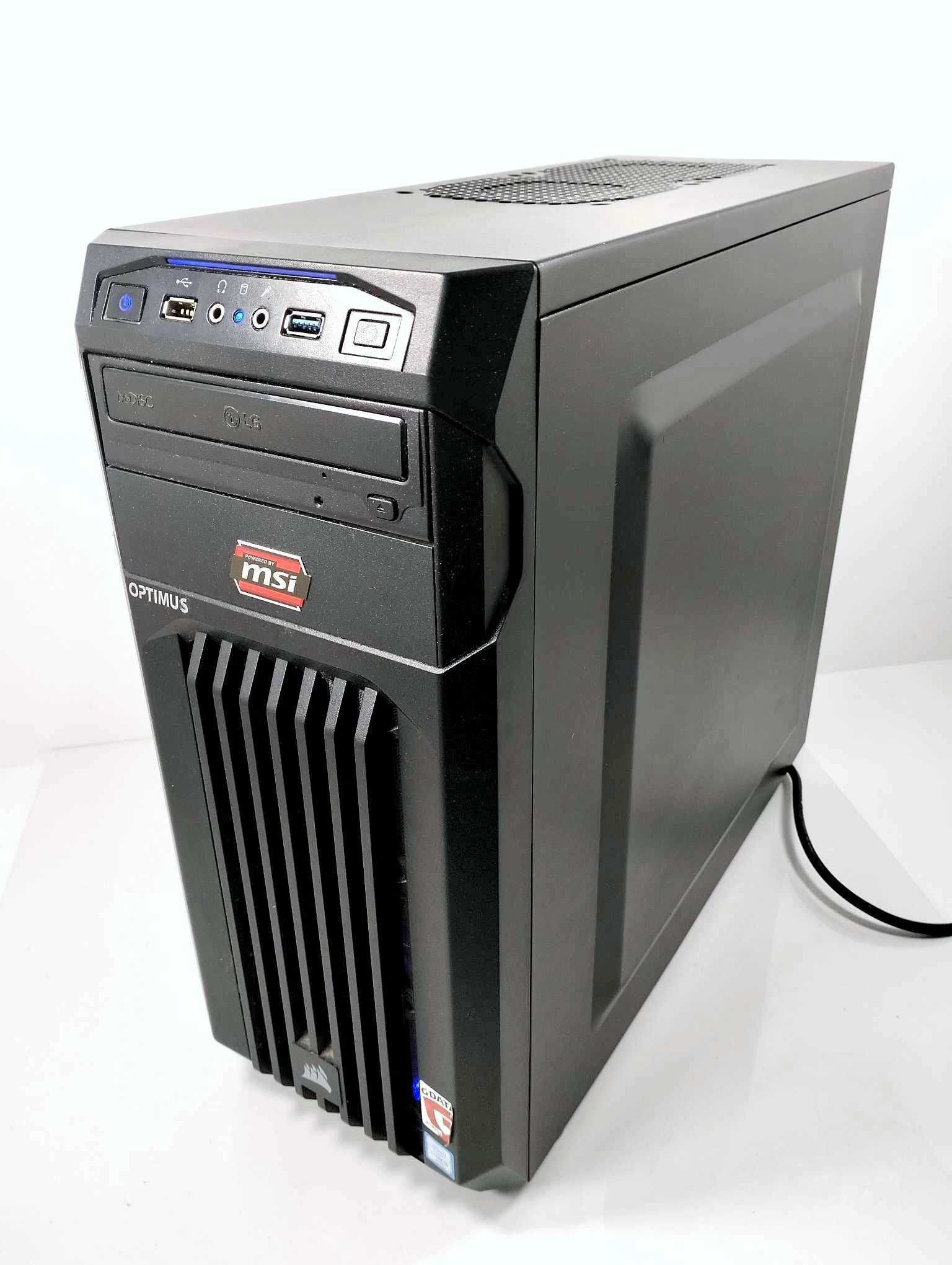 Komputer gamingowy MSI E-SPORT i3-7100/8GB /1TB / MSI GTX 1050 CORSAIR