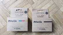 Tusz ACTIS KH-22R KH-21R (18ml + 20ml) czarny kolor HP22 HP21 - Nowy!