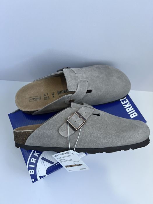 Шкіряні биркеншток шльопанці сабо клоги Birkenstock boston