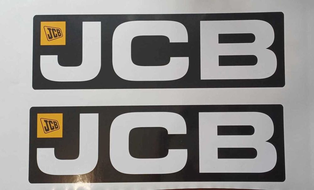 Dorabiamy naklejki na maszyny budowlane rolnicze samochody Nalepki JCB
