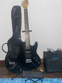 Guitarra eletrica Aston +amplificador