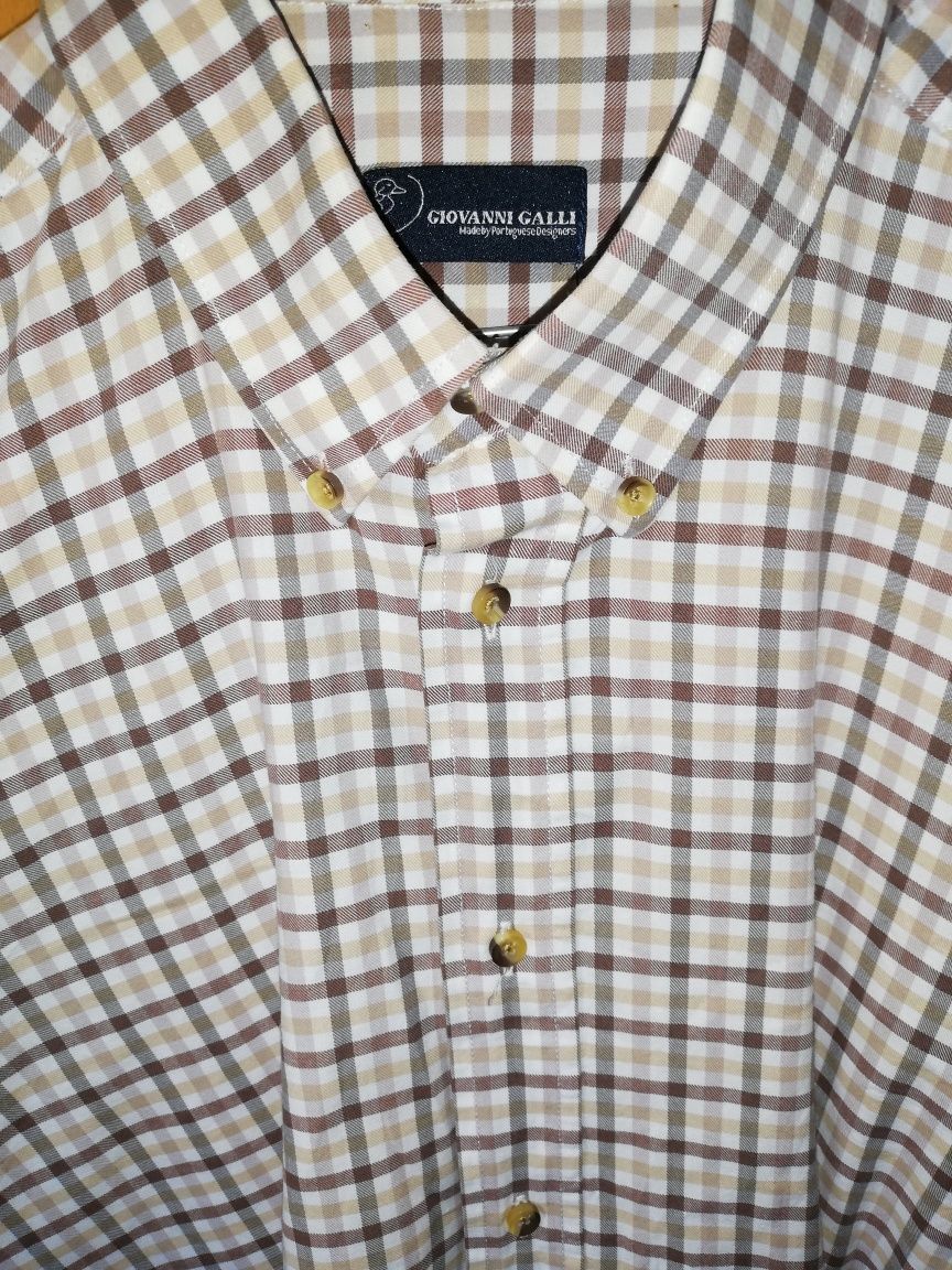 Camisa xadrez Giovanni Galli Tamanho L