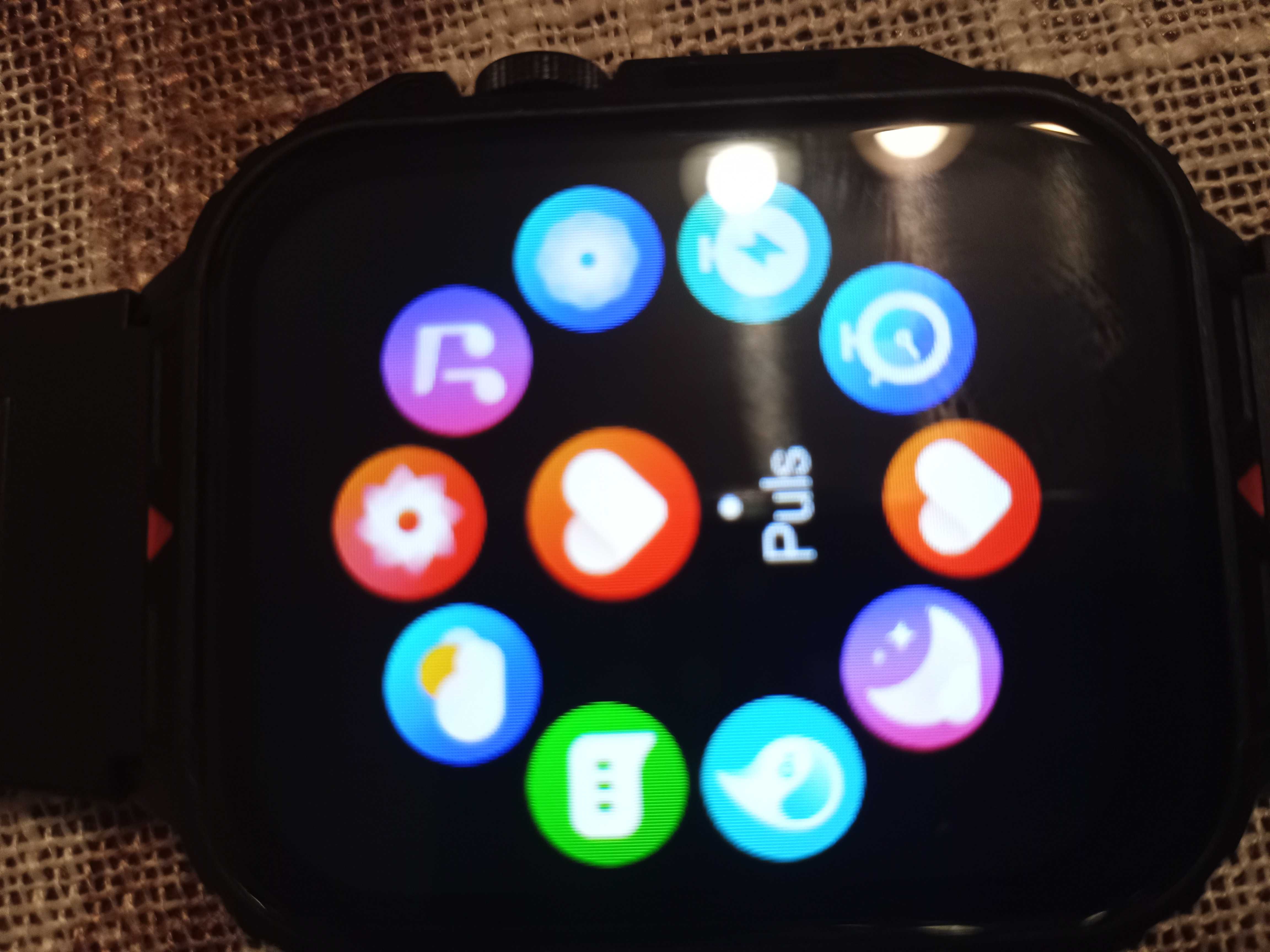 Smartwatch 1,95" styl wojskowy Nowy