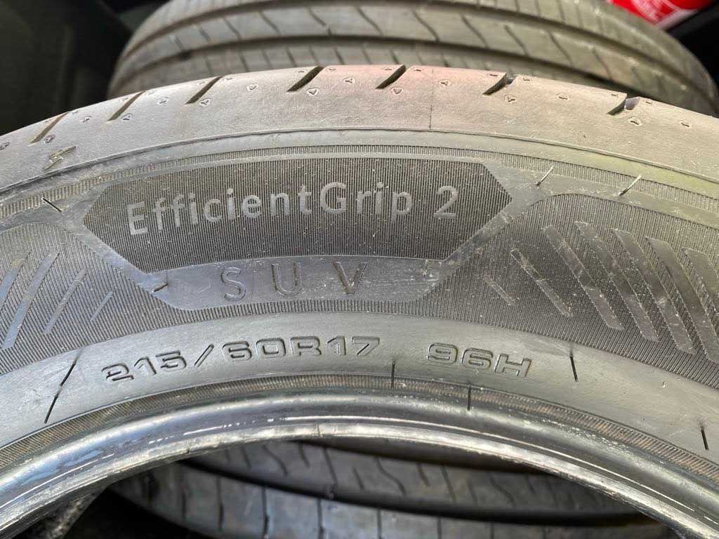 opony letnie kpl. 4szt Goodyear EfficientGrip 2 SUV 215/60R17 jak nowe