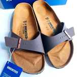 Klapki sandały brązowe Birkenstock 46 Madrid skóra