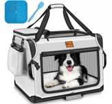 Transporter torba dla psa kota szara roz.S 50x34x34cm mata do lizania