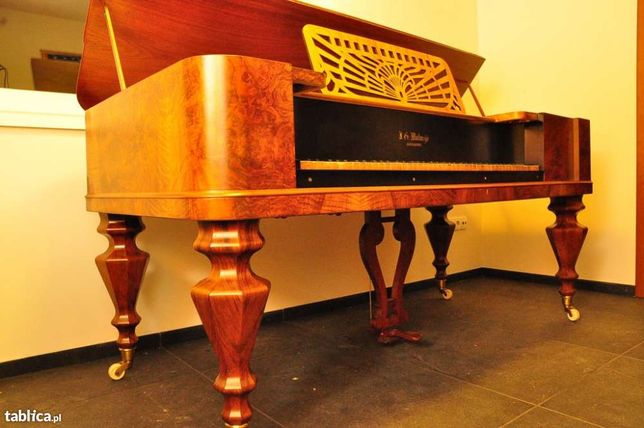 ZABYTKOWY fortepian stołowy J.G. Malmsjo z 1879r