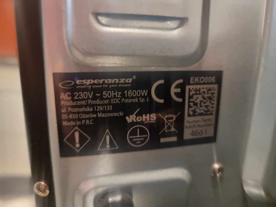 Piekarnik esperanza EKO 006