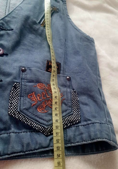 Kamizelka damska dżinsowa M