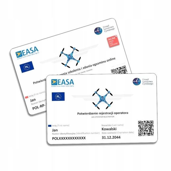 Profesjonalny Druk Kart, Wydruk Certyfikatu ULC na DRONA Karta PCV2str