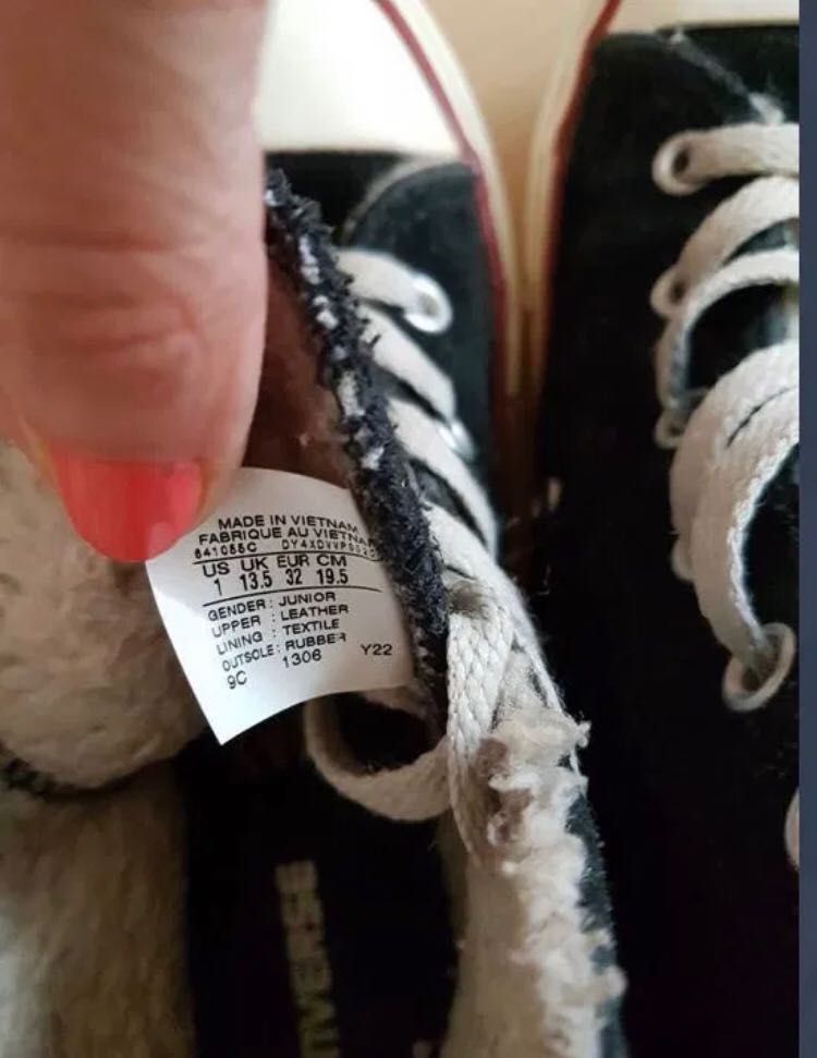 Converse zimowe na misiu  skorzane rozm 32 jak nowe okazja oryginalne