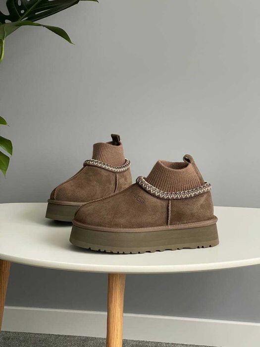 Женские сапоги UGG Tasman Platform Sock 36-41 Тапочки! Натур Замша!