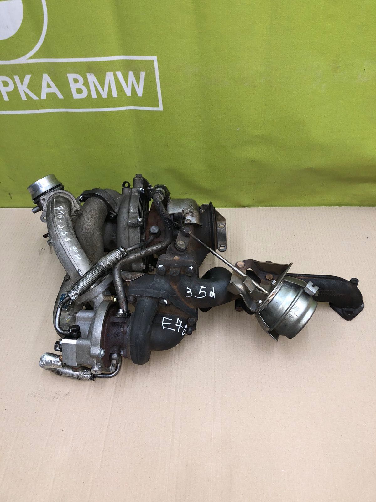 Турбина 3.5d 306D5 m57n2 BMW X5 E70 Турбіна БМВ Х5 Е70 Е71 турбины