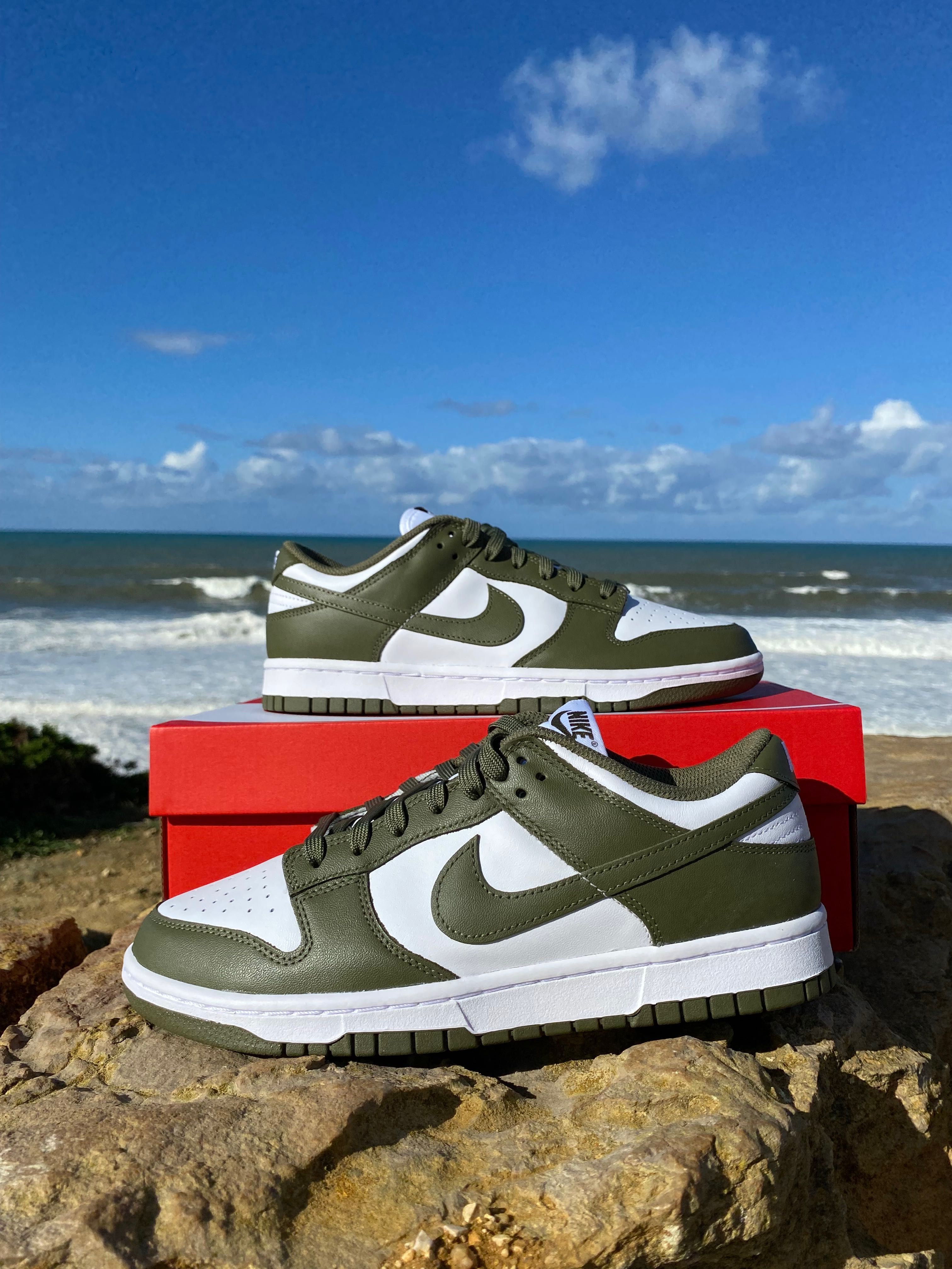 Dunk low - medium olive todos os tamanhos