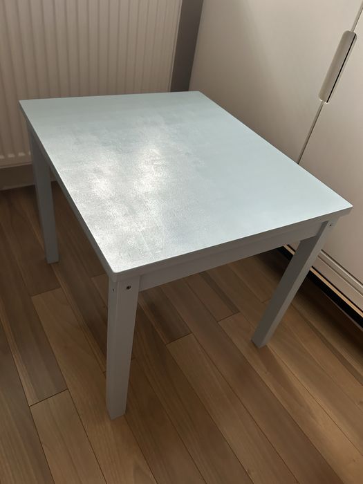 Drewniany stolik dziecięcy Ikea+ krzesełko